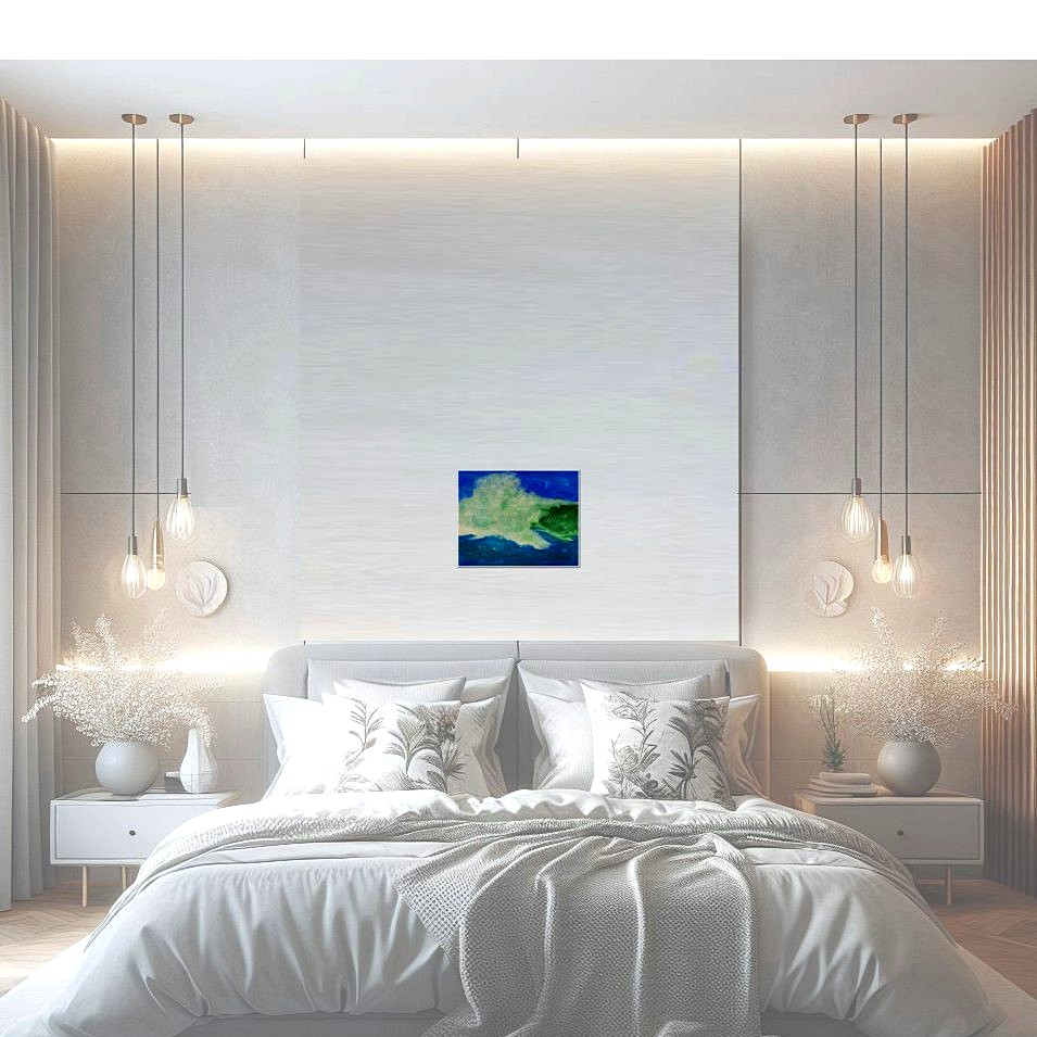 Painting titled 'Galveston XXII, surf study' by Monica Fallini