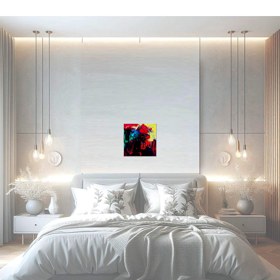 Painting titled 'Abstraction Triptych' by Monica Fallini
