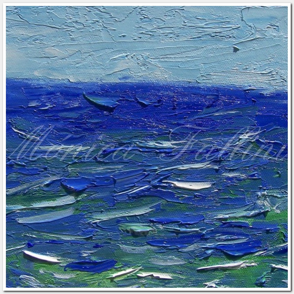 Painting titled 'Choppy sea' by Monica Fallini