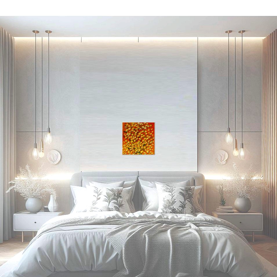 Painting titled 'Yellow Roses' by Monica Fallini