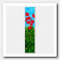 8 red Poppies