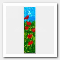 6 red Poppies
