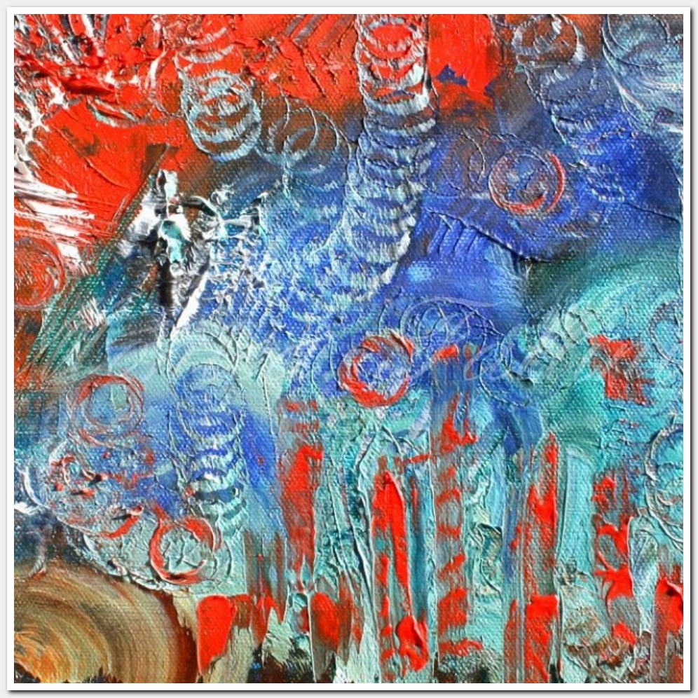 Painting titled 'Urban Abstraction' by Monica Fallini