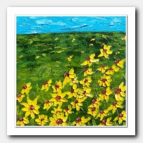 Landscape with Sunflowers