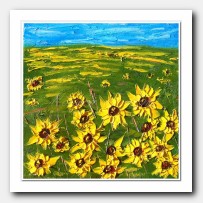 Landscape with Sunflowers # III