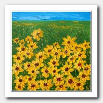 Landscape with Sunflowers # VII