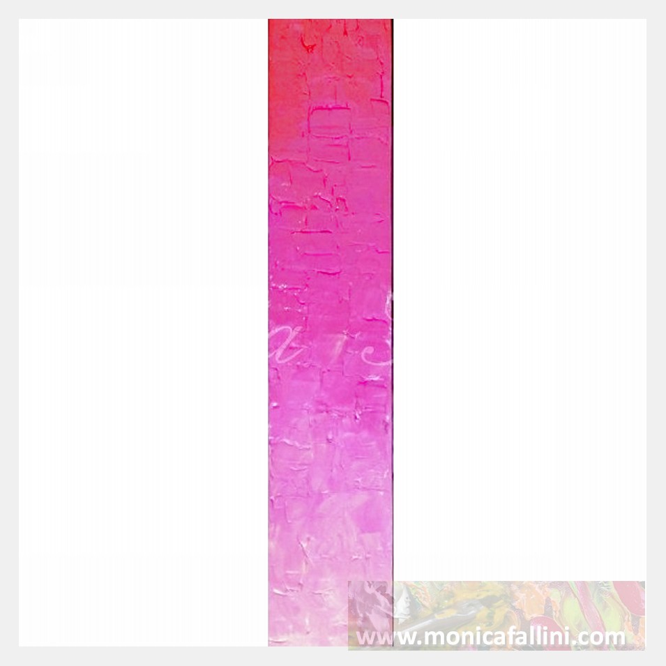 Painting titled 'Abstraction # 10705, pink' by Monica Fallini