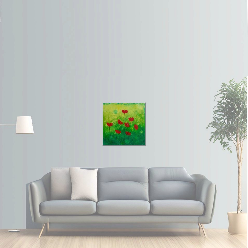 Painting titled 'Scent of Poppies' by Monica Fallini