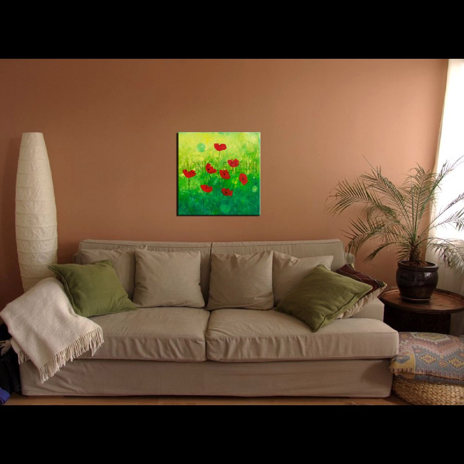 Painting titled 'Scent of Poppies' by Monica Fallini