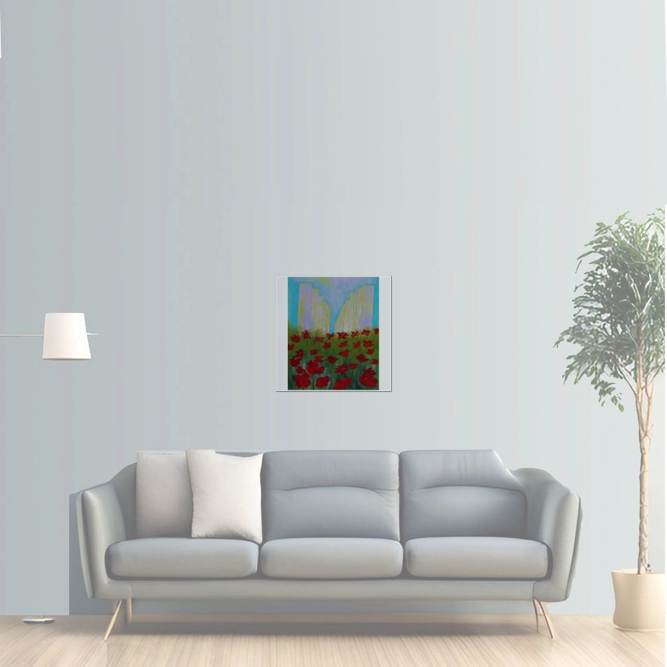 Painting titled 'Urban Memories. ' by Monica Fallini