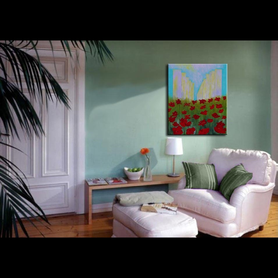 Painting titled 'Urban Memories. ' by Monica Fallini