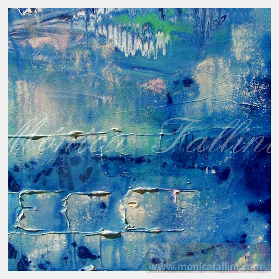 Painting titled 'Fluid sand, oceanic depths. ' by Monica Fallini
