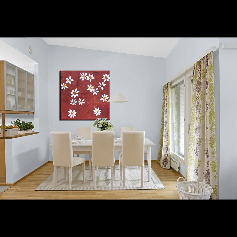 Painting titled '14 Daisies. ' by Monica Fallini