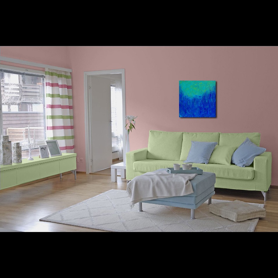 Painting titled 'Oceanic depths. Marine' by Monica Fallini