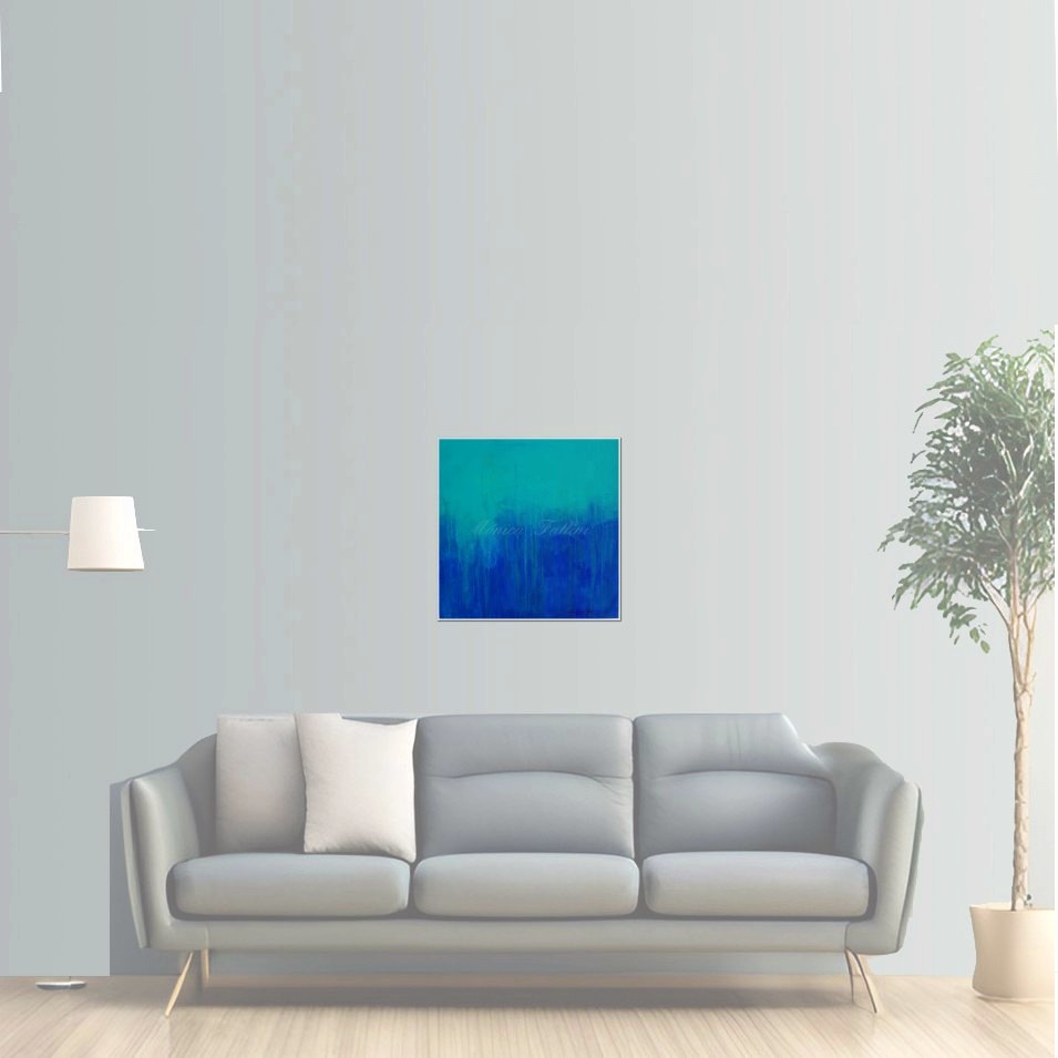 Painting titled 'Oceanic depths. ' by Monica Fallini
