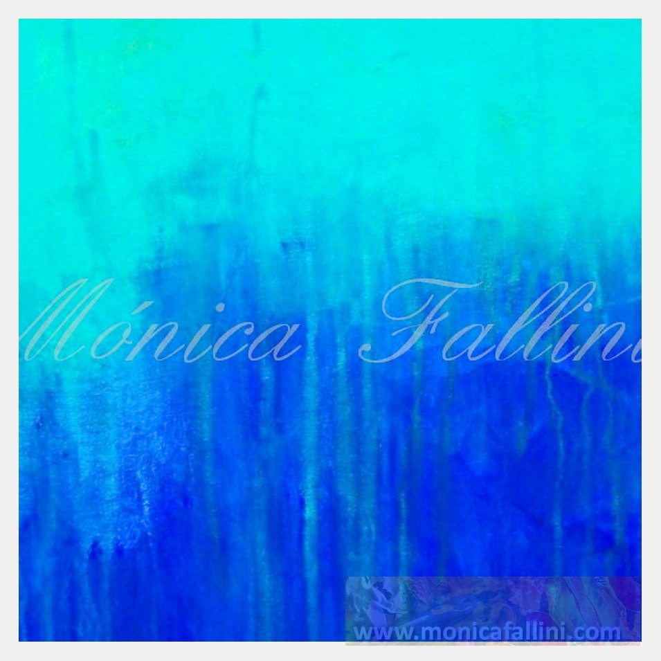 Painting titled 'Oceanic depths. ' by Monica Fallini
