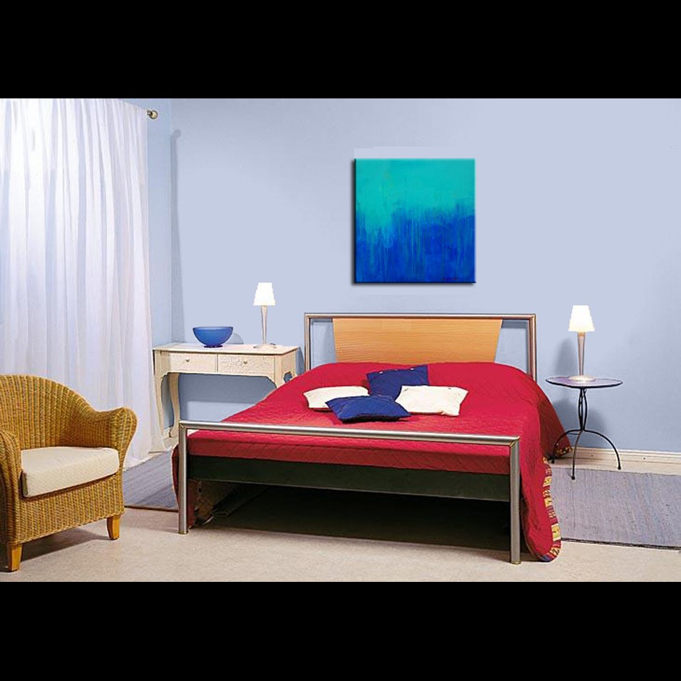 Painting titled 'Oceanic depths. ' by Monica Fallini