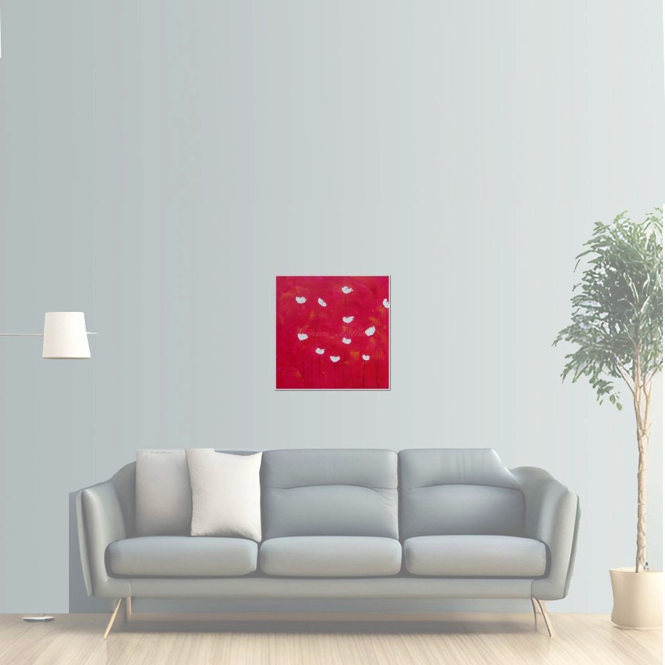 Painting titled 'Poppies in the Summer heat # 2' by Monica Fallini