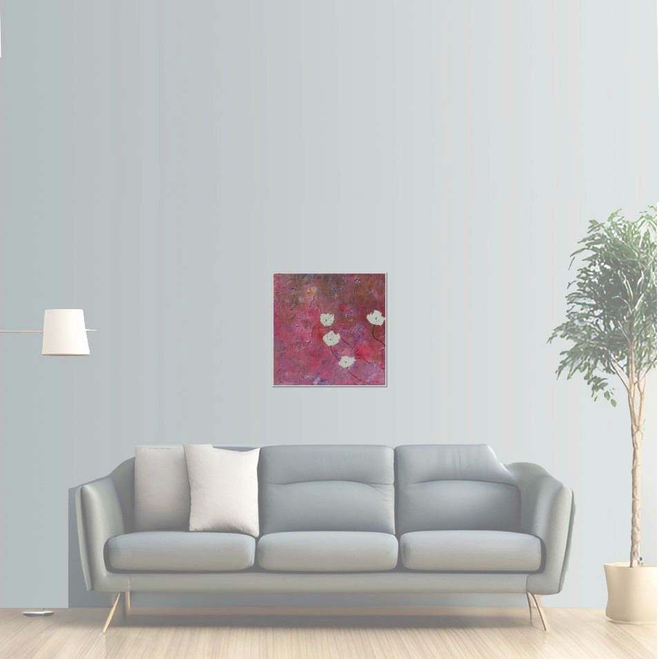 Painting titled 'Springtime golden landscape' by Monica Fallini