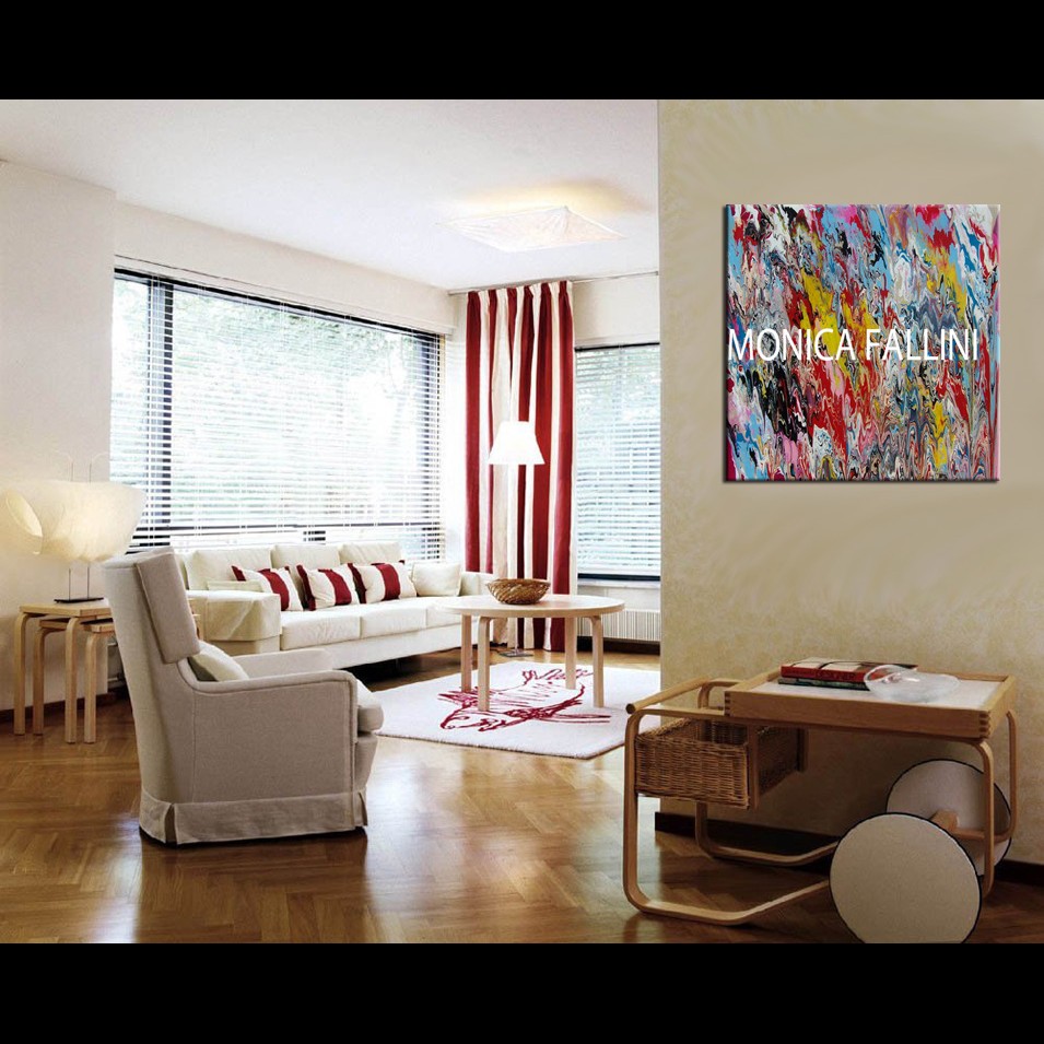 Painting titled 'Abstraction' by Monica Fallini