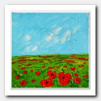 Field of red Poppies