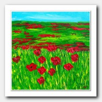 Field with red Poppies