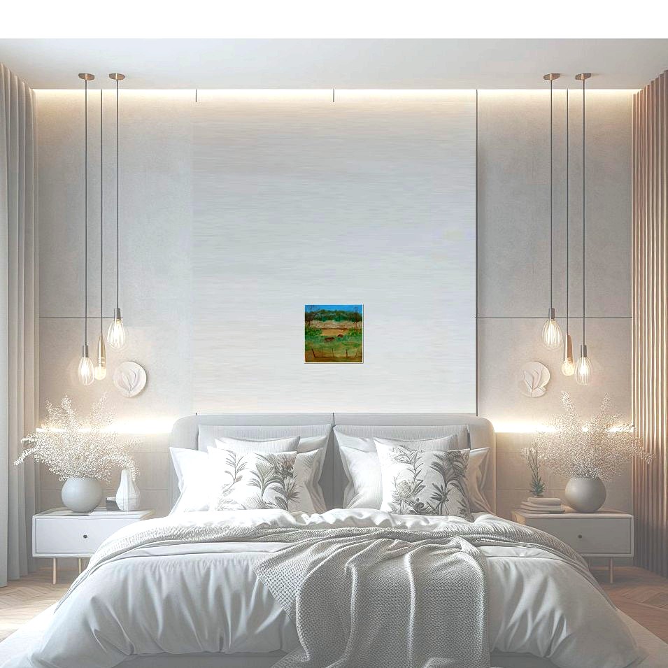 Painting titled 'Country view' by Monica Fallini