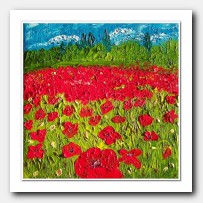 Field of red Poppies