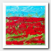 Abstract field of red Poppies