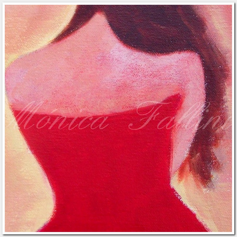 Painting titled 'Female figure study ' by Monica Fallini