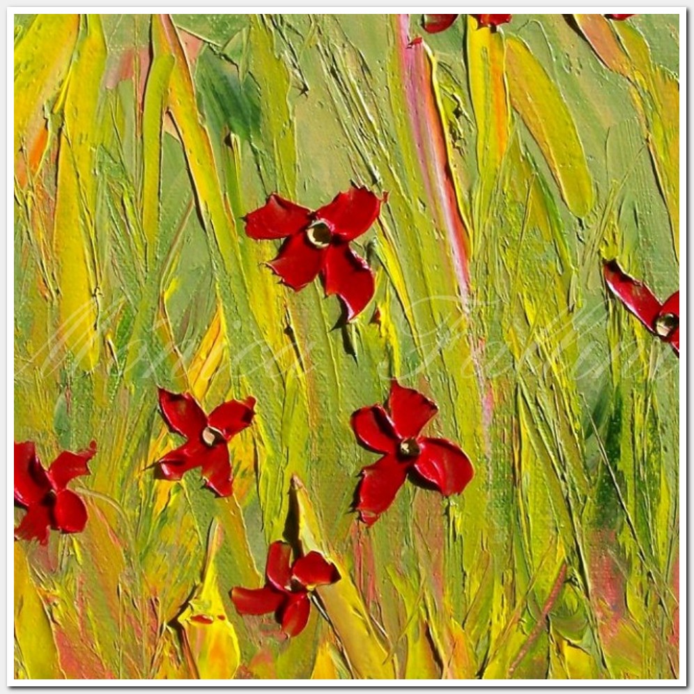 Painting titled 'Wild flowers in Spring. ' by Monica Fallini