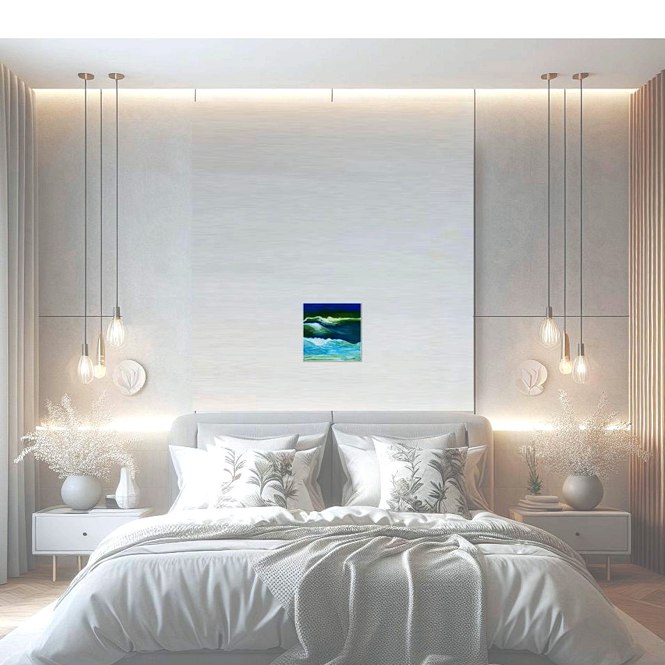 Painting titled 'Wave study, seascape.' by Monica Fallini