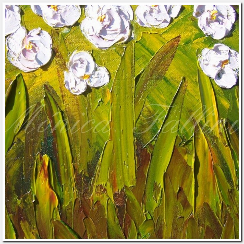 Painting titled 'Jungle flowers.' by Monica Fallini