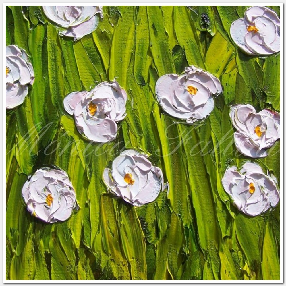 Painting titled 'Jungle flowers. ' by Monica Fallini