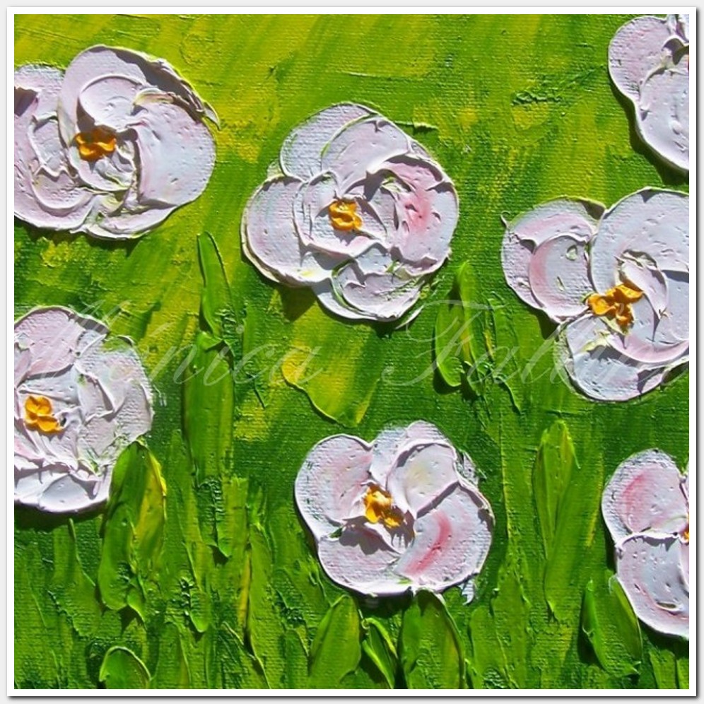 Painting titled 'Jungle flowers. ' by Monica Fallini