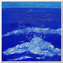 Seascape with seagulls