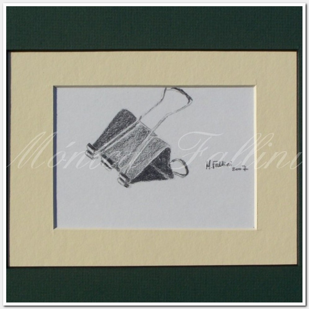 Painting titled 'Paper clip ' by Monica Fallini