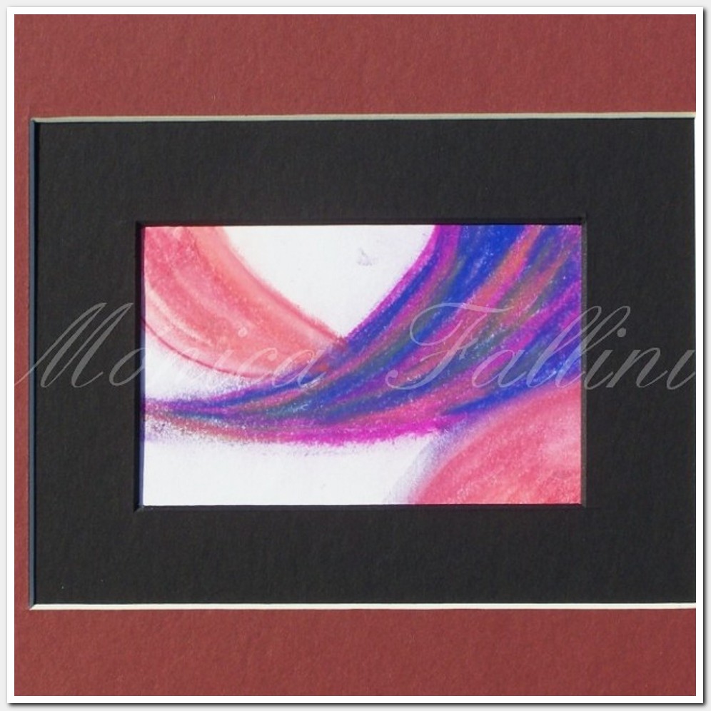 Painting titled 'Violets of the Universe' by Monica Fallini