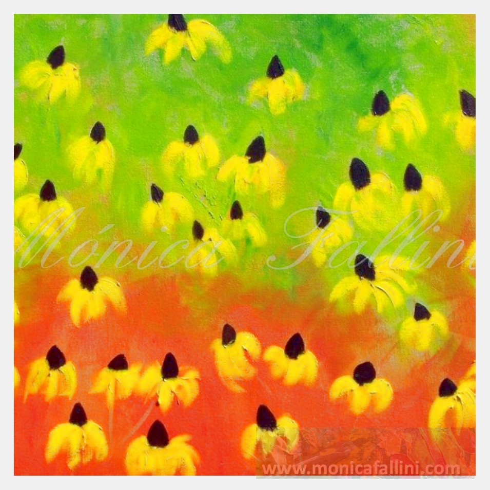 Painting titled 'Wild and free. ' by Monica Fallini