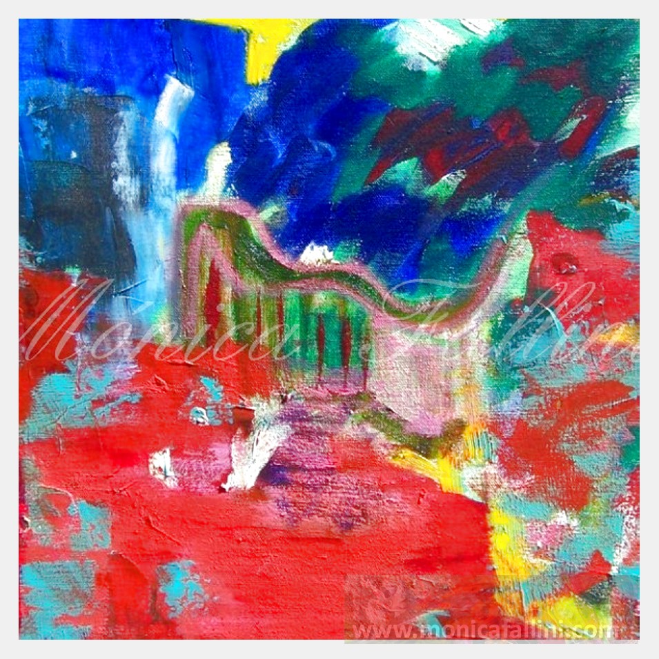 Painting titled 'Abstraction' by Monica Fallini