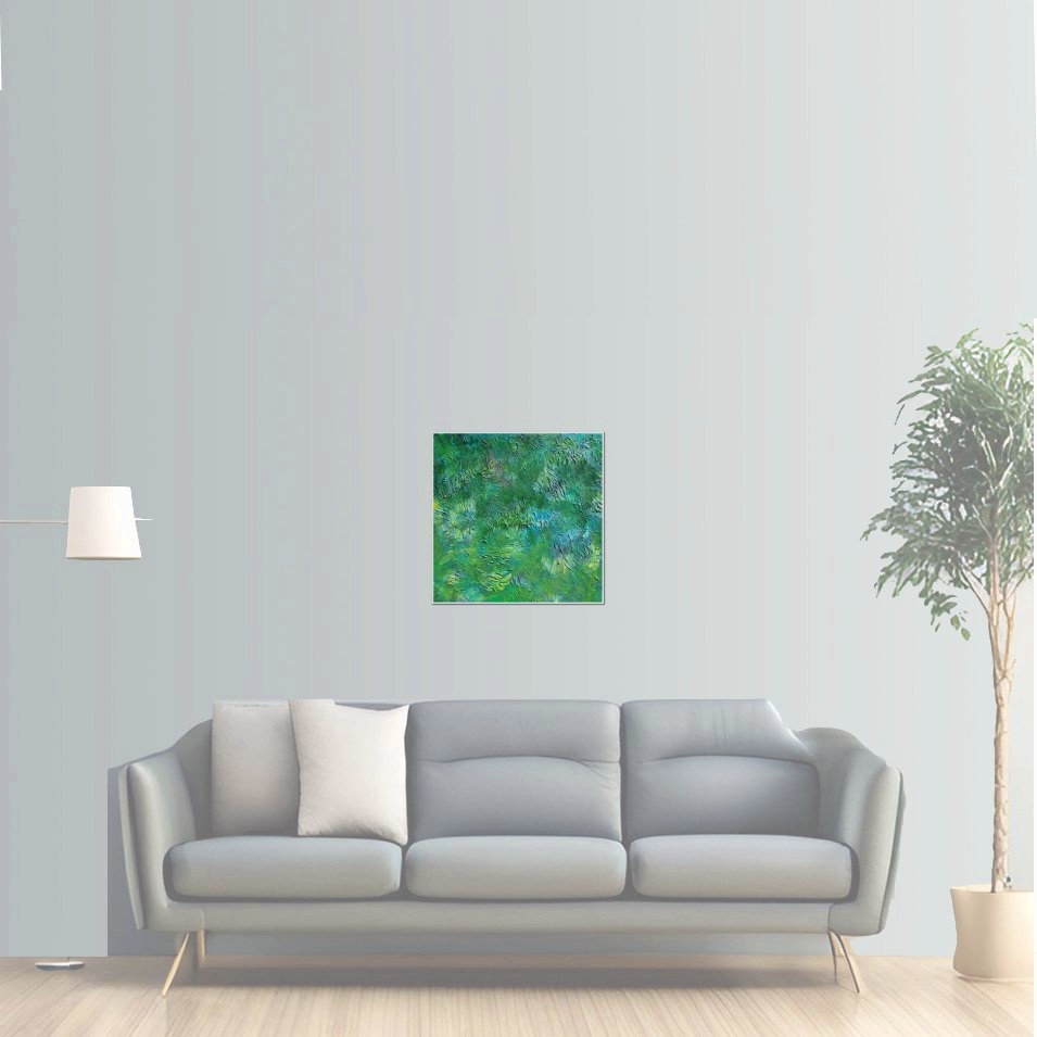 Painting titled 'Deep sea, shells and coral' by Monica Fallini