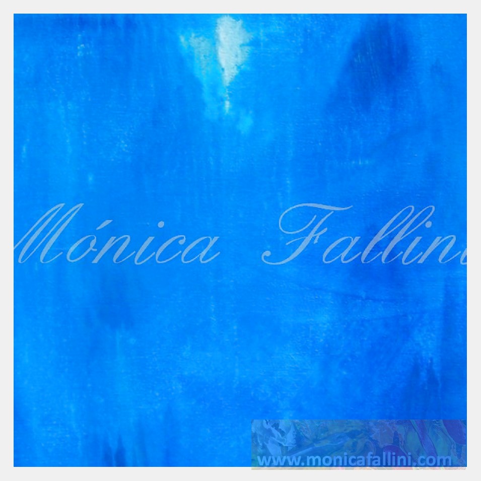 Painting titled 'Deep sea blue waters .' by Monica Fallini