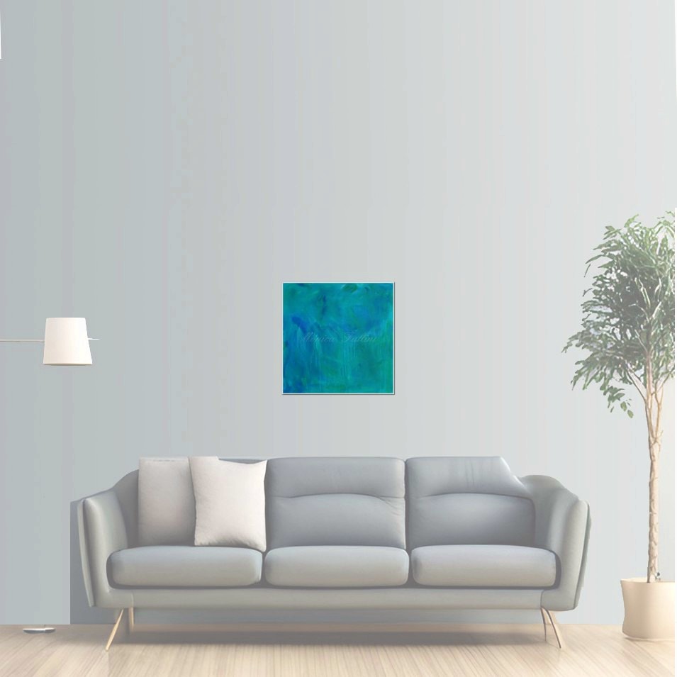 Painting titled 'Deep sea waters. Oceanic depths' by Monica Fallini