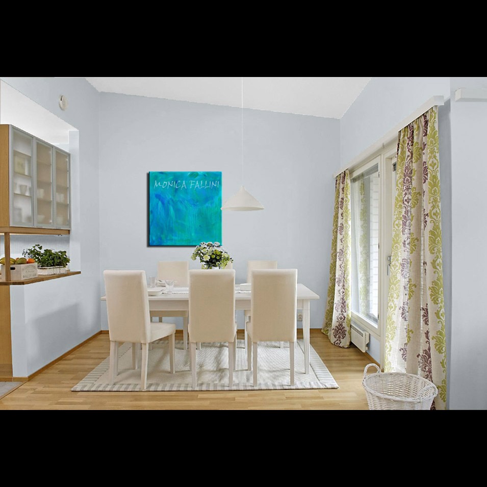 Painting titled 'Deep sea waters. Oceanic depths' by Monica Fallini