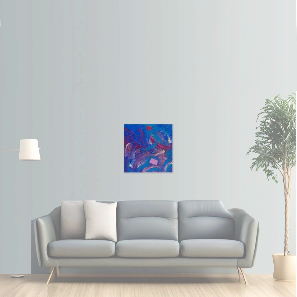 Painting titled 'Urban abstraction' by Monica Fallini