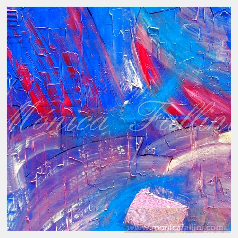 Painting titled 'Urban abstraction' by Monica Fallini