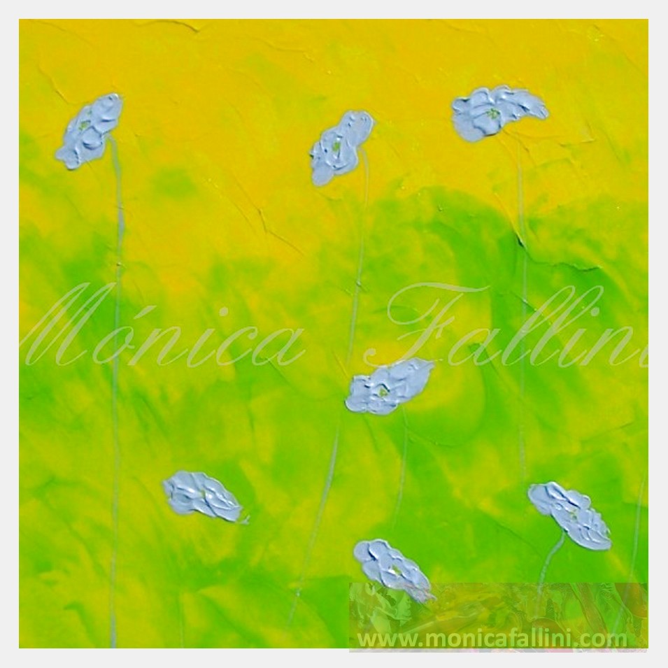 Painting titled 'Lime-lemon # III' by Monica Fallini