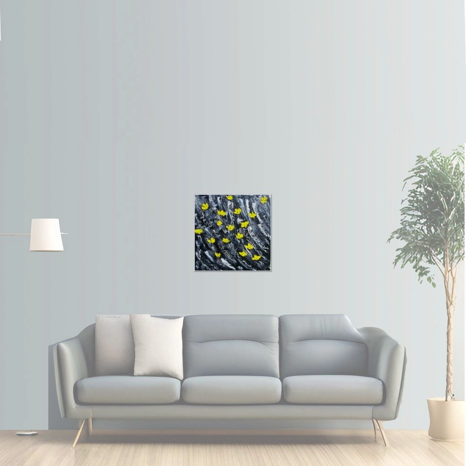Painting titled 'Poppies, awakening' by Monica Fallini