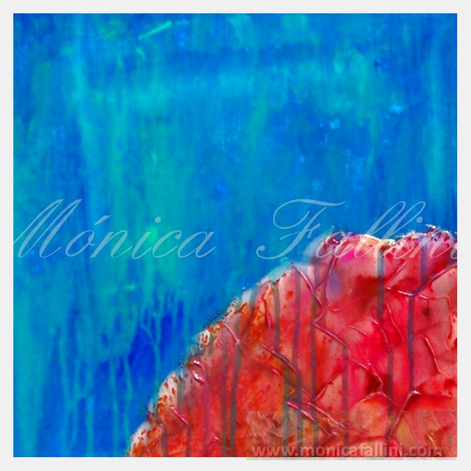 Painting titled 'Rock formations under the sea # 12009' by Monica Fallini