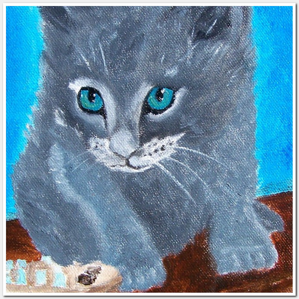 Painting titled 'Little Nacho...' by Monica Fallini